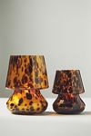 Thumbnail View 5: Cheena Woody Ambered Topaz Glass Mushroom Lamp Candle