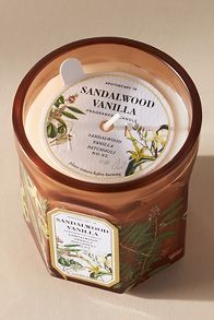 Slide View: 3: Apothecary 18 Woody Sandalwood Vanilla Small Glass Candle