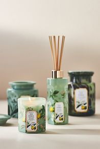 Slide View: 2: Apothecary 18 Floral Sol Tobac Glass Jar Candle​