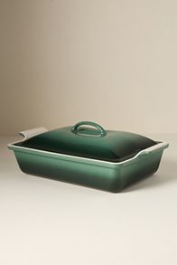 Slide View: 1: Le Creuset 4 QT Heritage Rectangular Covered Casserole