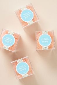 Slide View: 2: Sugarfina Tequila Grapefruit Sours Candy Cubes, Set of 4