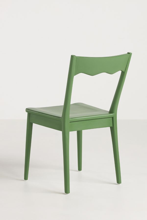 Slide View: 5: Stella Scalloped Wooden Dining Chair