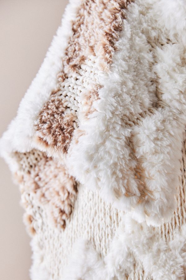 Slide View: 2: Faye Knit Throw Blanket