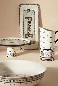 Slide View: 3: The Bistro Tile Stoneware Pitcher