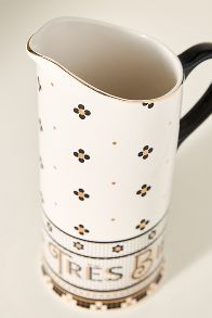 Slide View: 2: The Bistro Tile Stoneware Pitcher