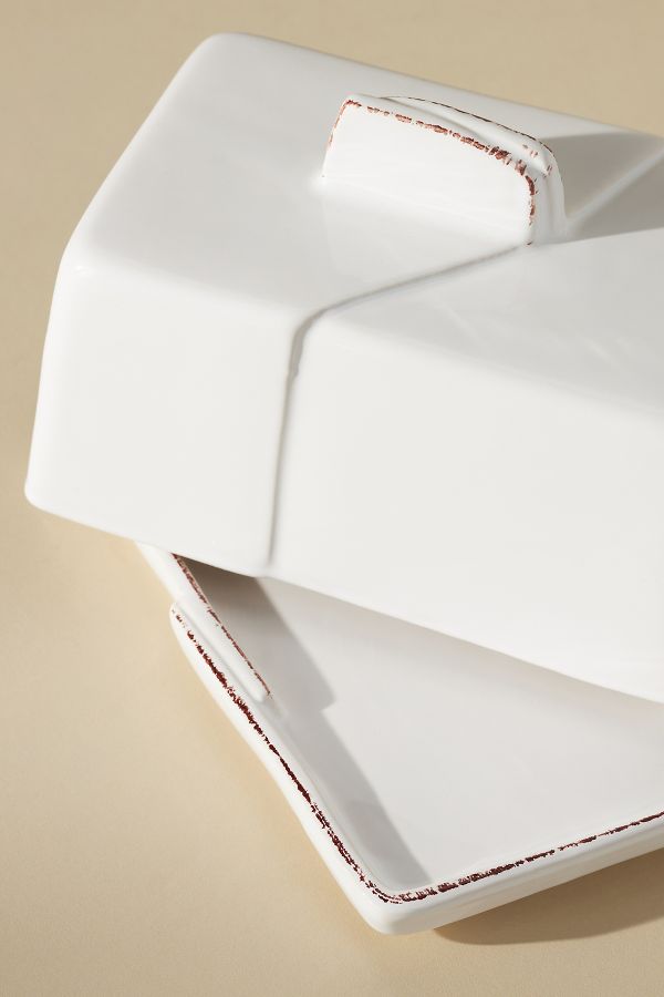 Slide View: 2: Vietri Lastra Butter Dish