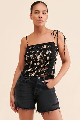 Saltwater Luxe Floral Pleated Cami