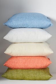 Slide View: 1: Lands Downunder Zip Solid Herringbone Pillow Cover