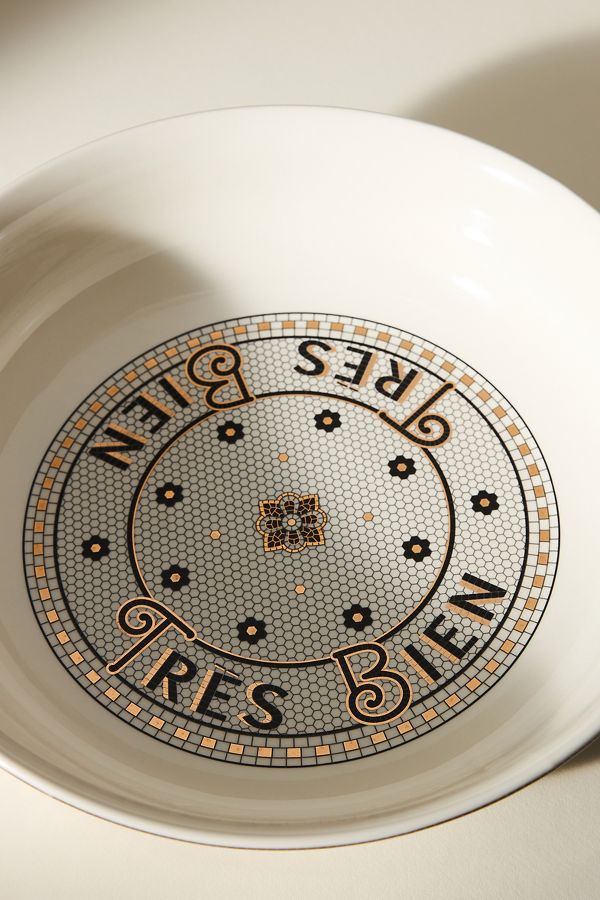 Slide View: 2: The Bistro Tile Stoneware Serving Bowl