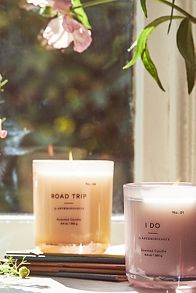 Slide View: 5: Nostalgia Floral "I Do" Glass Candle