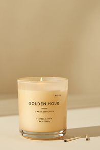 Slide View: 1: Nostalgia Floral "Golden Hour" Glass Candle