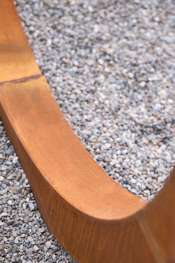 Slide View: 5: Weathering Steel Moon Gate