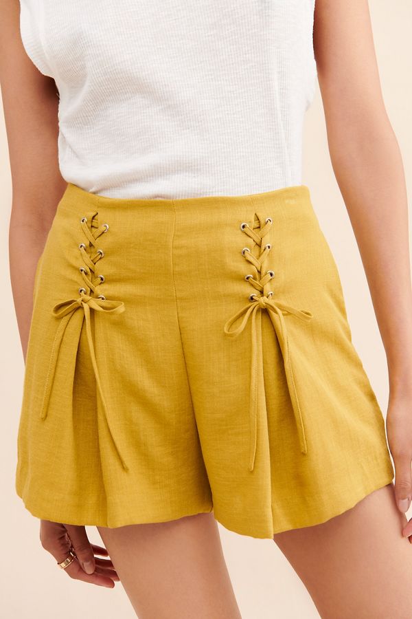 Slide View: 4: J.O.A. Sundaze Lace-Up Shorts