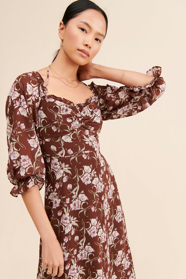 Slide View: 3: ASTR the Label Cinched Floral Dress