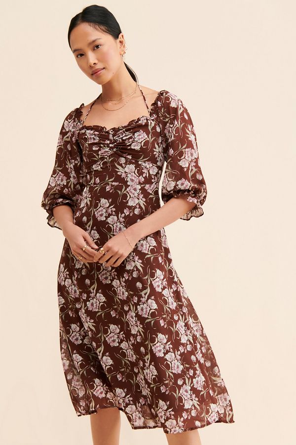 Slide View: 1: ASTR the Label Cinched Floral Dress