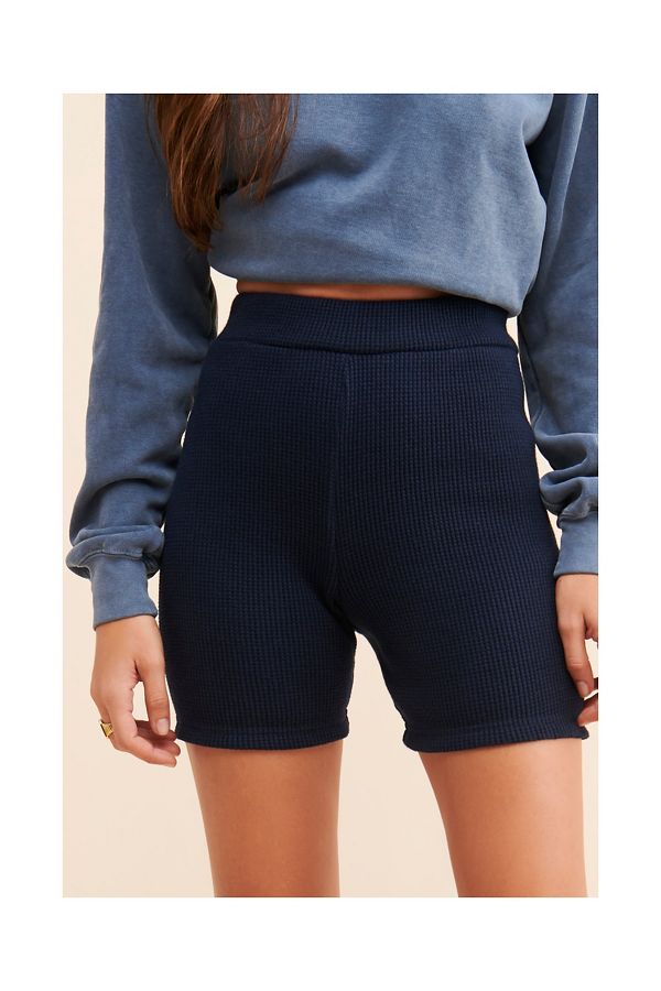 Slide View: 4: Onia Waffle Knit Biker Shorts