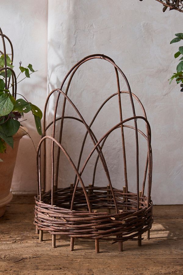 Slide View: 2: Woven Willow Cloche