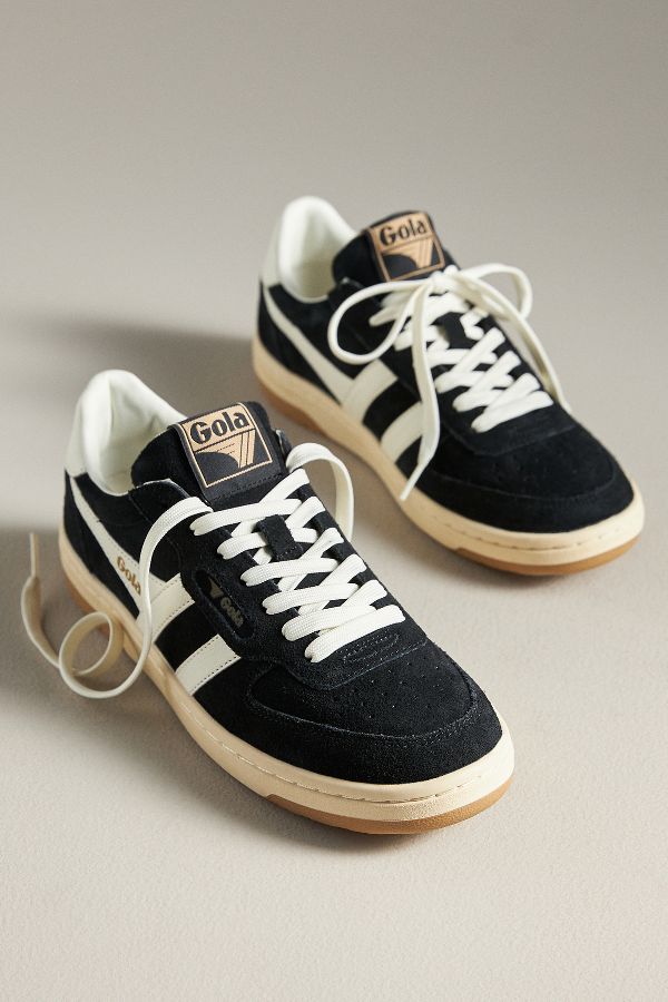 Slide View: 1: Gola Hawk Suede Sneakers