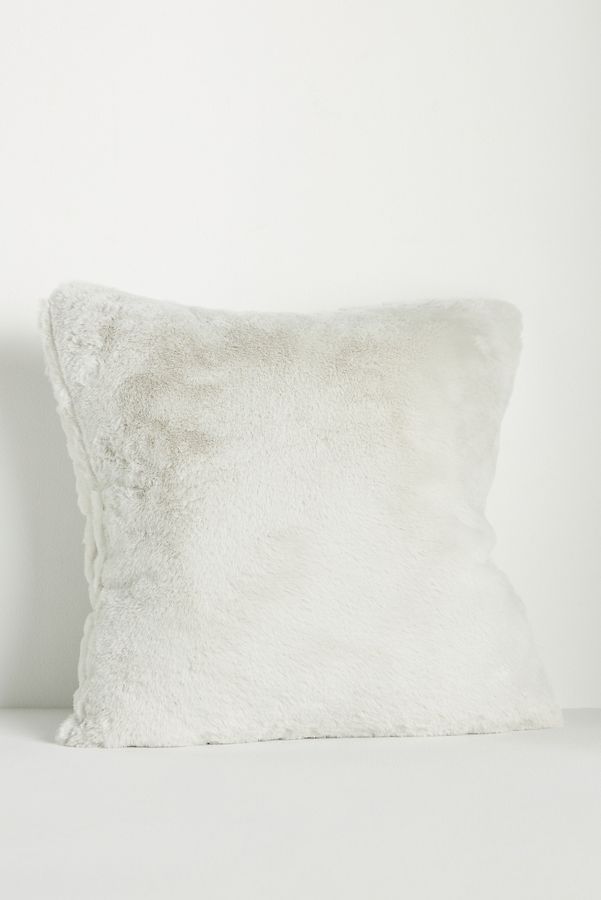 Slide View: 3: Woven Faux Fur Pillow