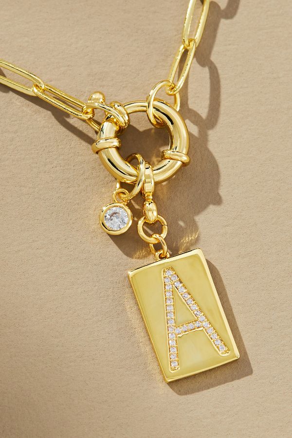 Slide View: 3: Uncommon James Initial Chain Monogram Necklace