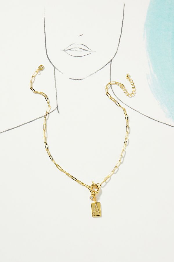 Slide View: 4: Uncommon James Initial Chain Monogram Necklace