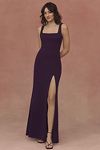 Thumbnail View 1: BHLDN Blake Square-Neck Stretch Crepe Maxi Dress