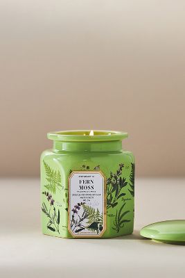 Bougie dans un bocal en céramique, parfum frais Fern Moss Apothecary 18