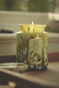 Slide View: 2: Apothecary 18 Fresh Fern Moss Glass Jar Candle