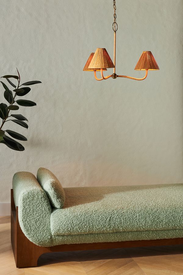 Slide View: 3: Delphine Rattan Chandelier