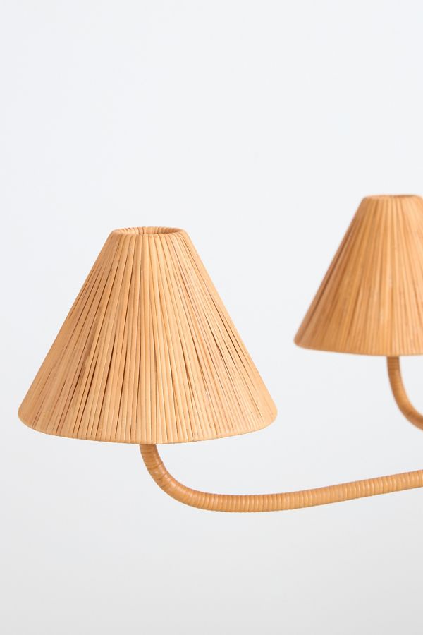 Slide View: 12: Delphine Rattan Chandelier