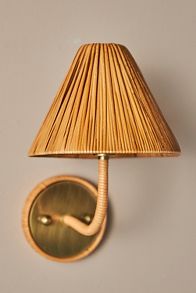 Slide View: 3: Delphine Rattan Sconce