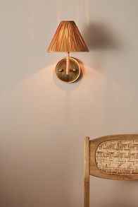 Slide View: 1: Delphine Rattan Sconce