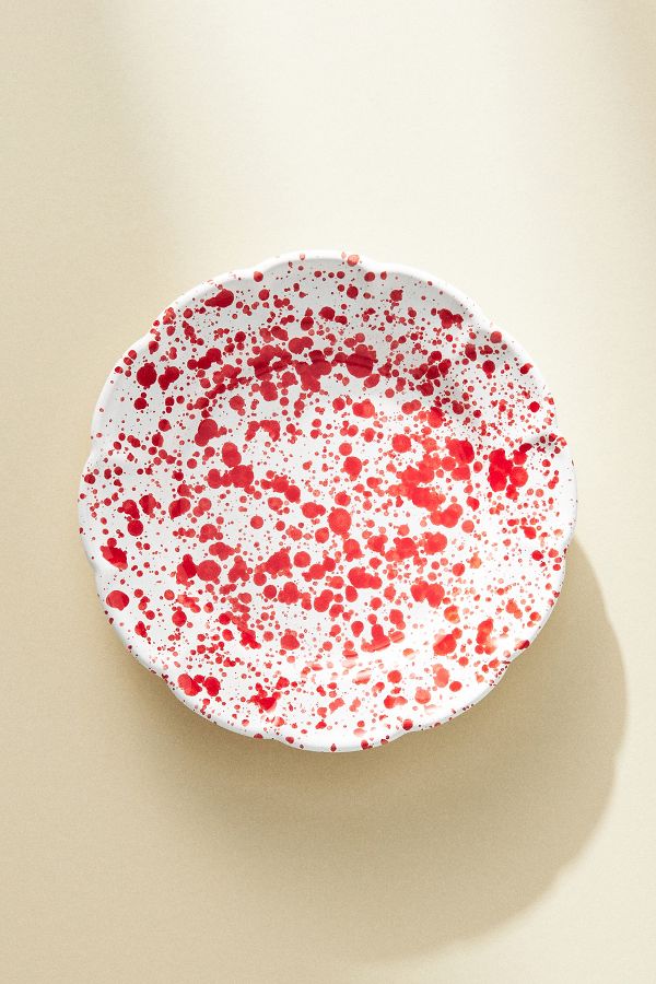 Slide View: 1: Vietri Amalfitana Splatter Salad Plate