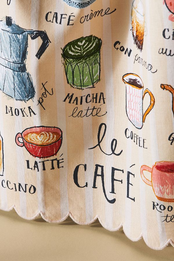 Slide View: 2: Le Café Dish Towel