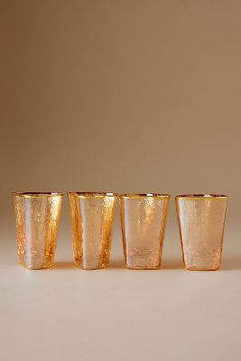 Zaza Lustered Shot Glasses, Set of 4