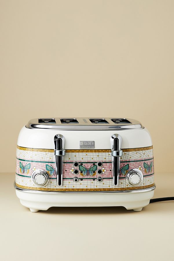 Slide View: 1: The Bistro Tile x Haden Four-Slice Toaster