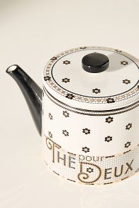 Slide View: 2: The Bistro Tile Stoneware Teapot