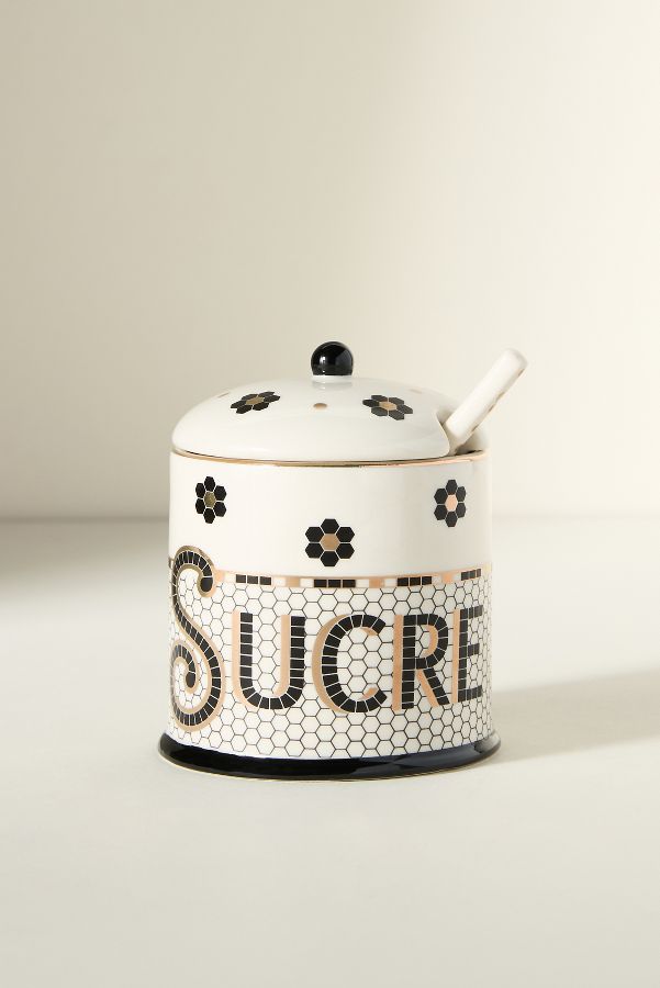 Slide View: 1: Bistro Tile Sugar Bowl