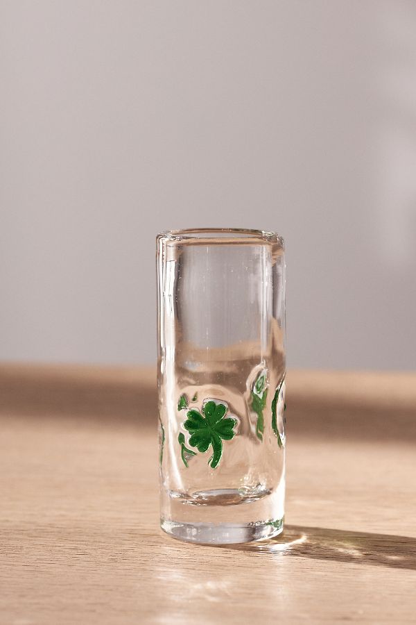 Vista diapositiva: 2: Lucky Icon Shot Glasses, Set of 4