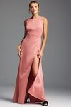 Thumbnail View 2: BHLDN Alice High-Neck Satin Maxi Dress