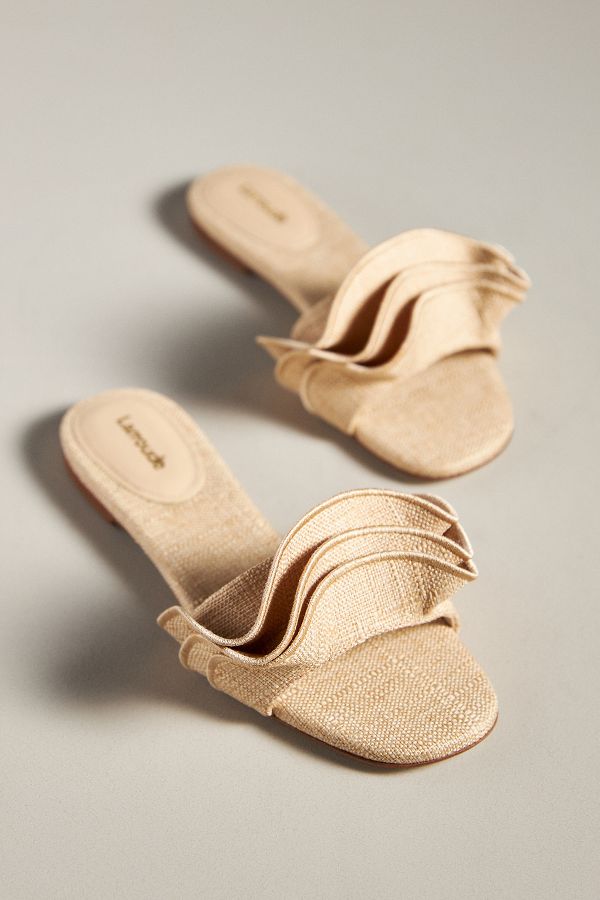 Slide View: 2: Larroudé Ivy Ruffle Flats