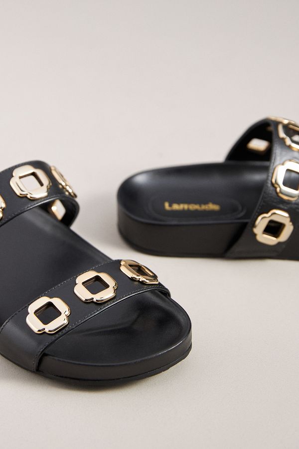 Slide View: 3: Larroudé Milan Slide Sandals