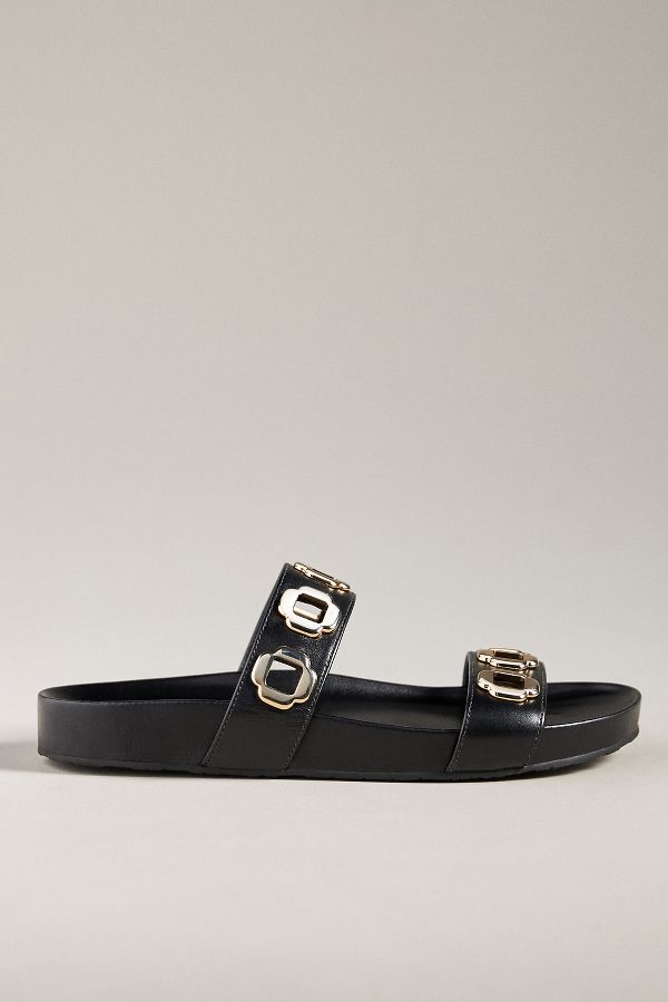 Slide View: 1: Larroudé Milan Slide Sandals