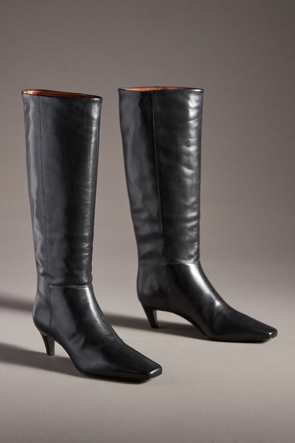 Slide View: 2: Reformation Remy Kitten-Heel Knee Boots