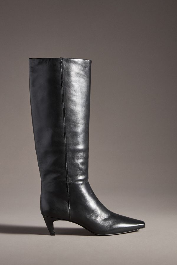 Slide View: 1: Reformation Remy Kitten-Heel Knee Boots