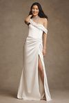 Thumbnail View 1: Willowby by Watters Jesse Draped One-Shoulder Corset Wedding Gown