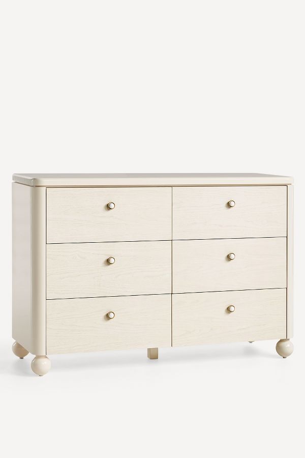 Slide View: 2: Tasha Six-Drawer Dresser