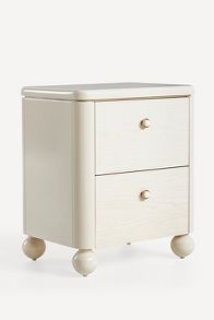 Slide View: 2: Tasha Two-Drawer Nightstand