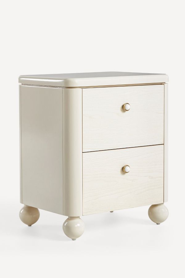 Slide View: 2: Tasha Two-Drawer Nightstand