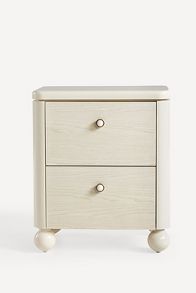 Slide View: 1: Tasha Two-Drawer Nightstand